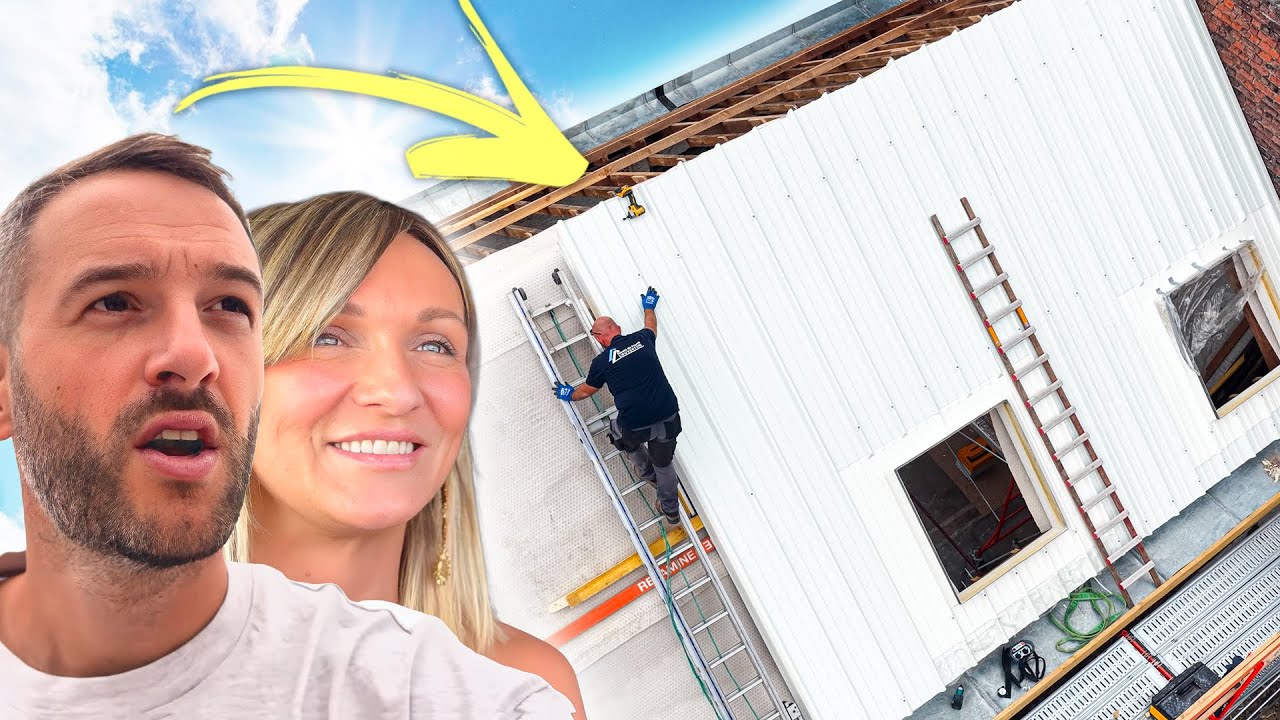 YouTube post by @racheletemilien for Emma. Caption reads: WE DARED TO USE A WHITE ROOF FOR THIS PROJECT! -....