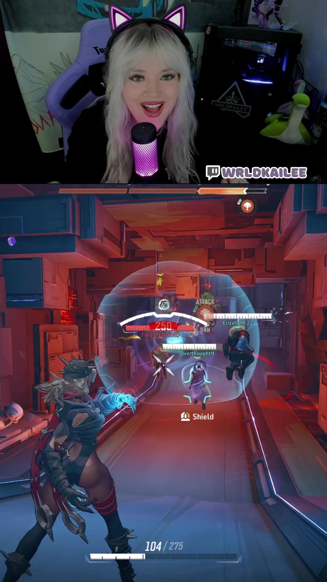 TikTok post by @wrldkailee.plays for Razer. Caption reads: I AM OBSESSED 😻they got me meowing 😭THANK YOU SO....