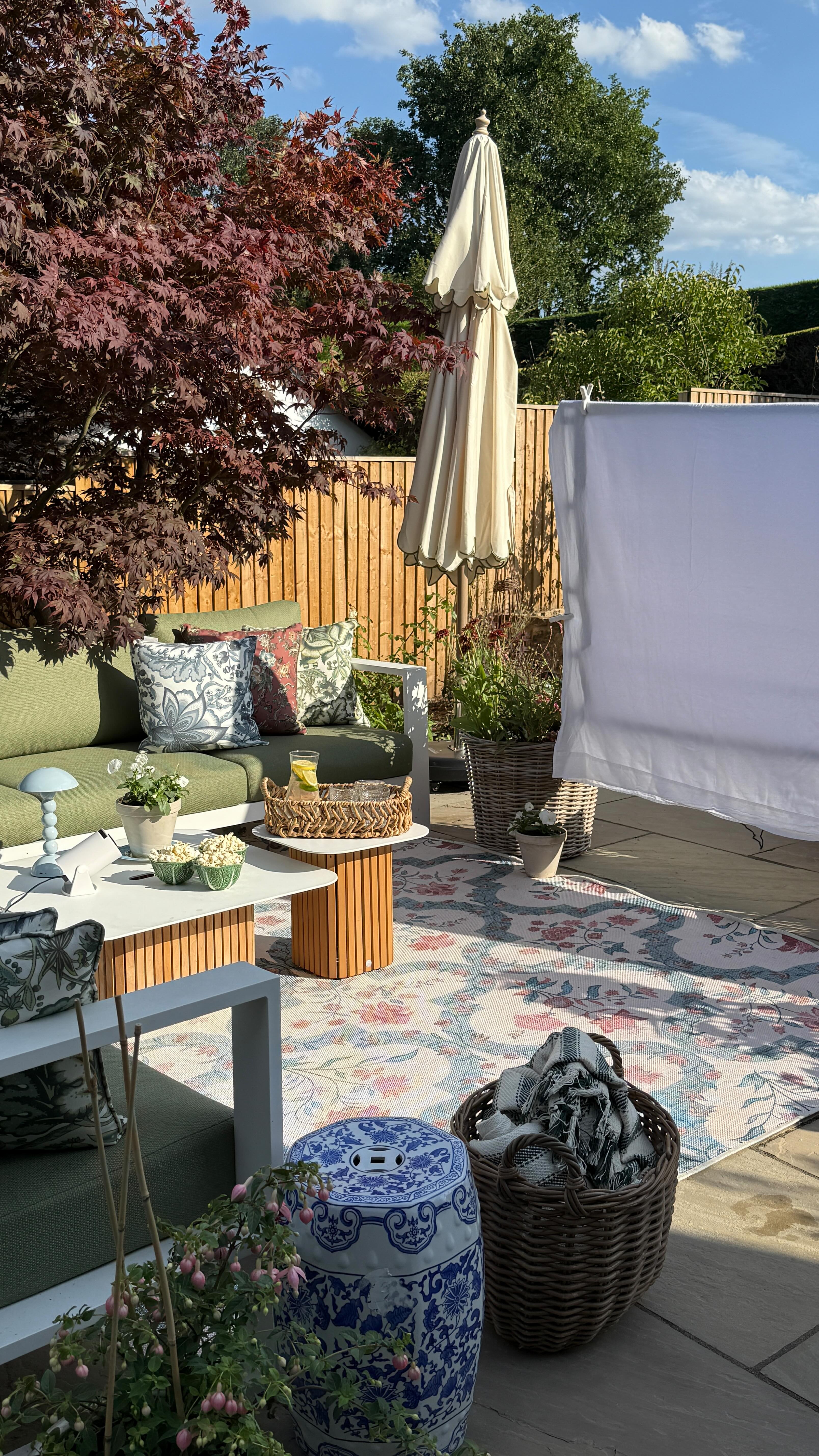 Instagram post by @the_idle_hands for Ruggable. Caption reads: My strong advice is not to set up an outdoor....