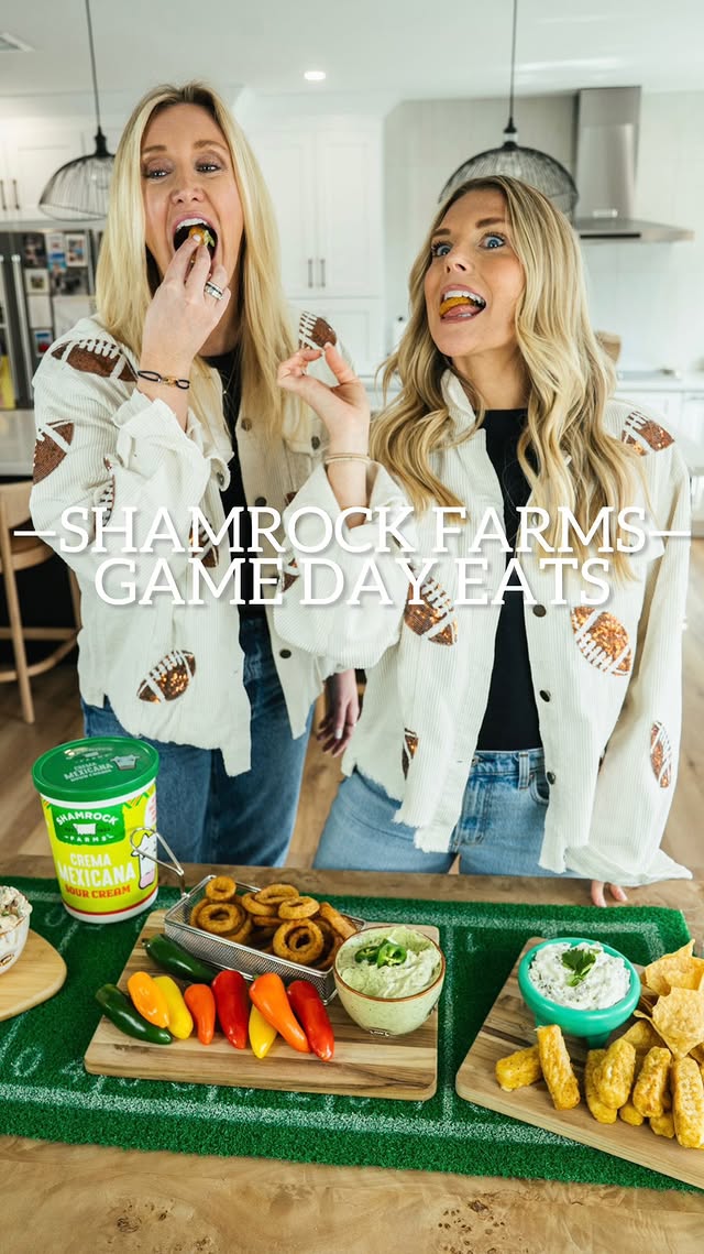 Instagram post by @blondeswhoeat for Shamrock Farms. Caption reads: [...] we’ll send you all the recipes + a Shamrock....