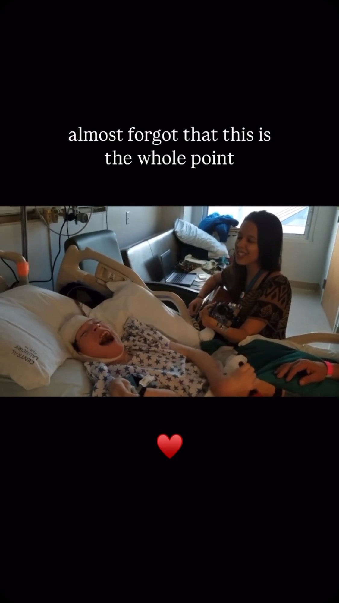 Instagram post by @intermountainchildrenshealth for Intermountain Health. Caption reads: We are loving this trend. 🥹✨

Hearing someone....