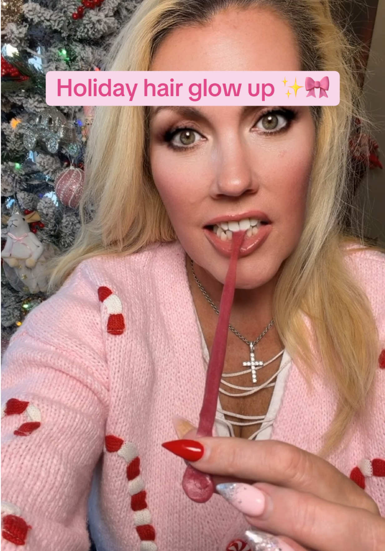 TikTok post by @vixenbeautybackup for Force Factor. Caption reads: [...] #hairtok #hairglowup #forcefactor....