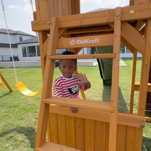 Instagram post by @courtnwilliams for KidKraft. Caption reads: Spring and summer time is here so it’s operation....