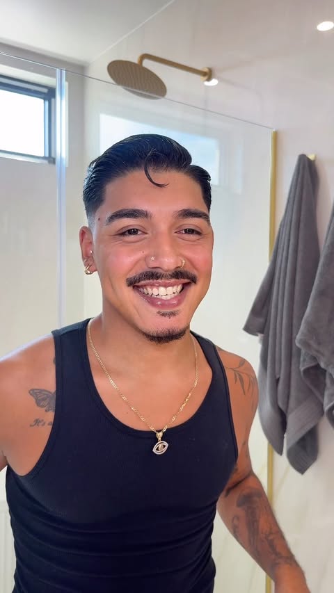 Instagram post by @therealmarcmendez for SalonCentric. Caption reads: [...] freeze hairspray •Silkening mist....