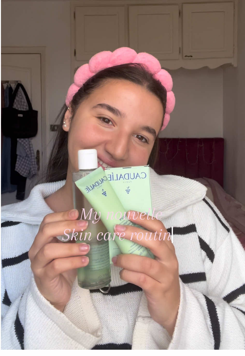 TikTok post by @raniadoghri34 for Caudalie. Caption reads: Another Vlog- Another #spendthedaywithme 💕🫶🏼 So....