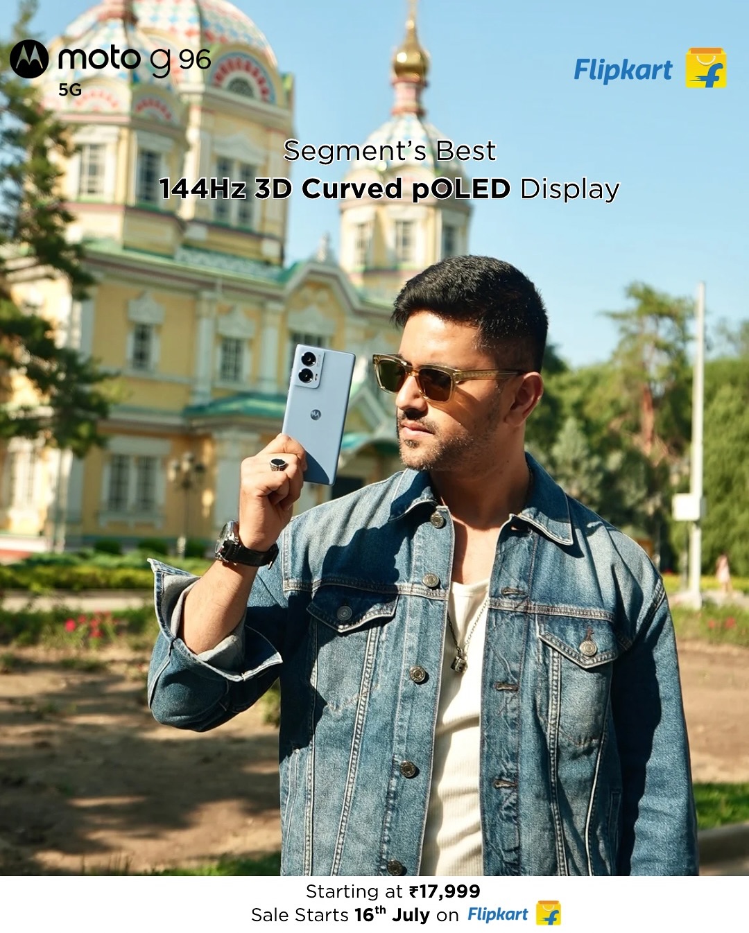 Instagram post by @zainimam_official for Motorola. Caption reads: The real star behind every epic shot? 📸 My Moto....