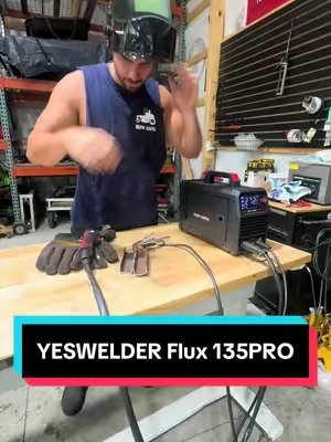 TikTok post by @marketplace.mitch for YesWelder® Official. Caption reads: Nice upgrade for the shop today! Thanks @YesWelder....