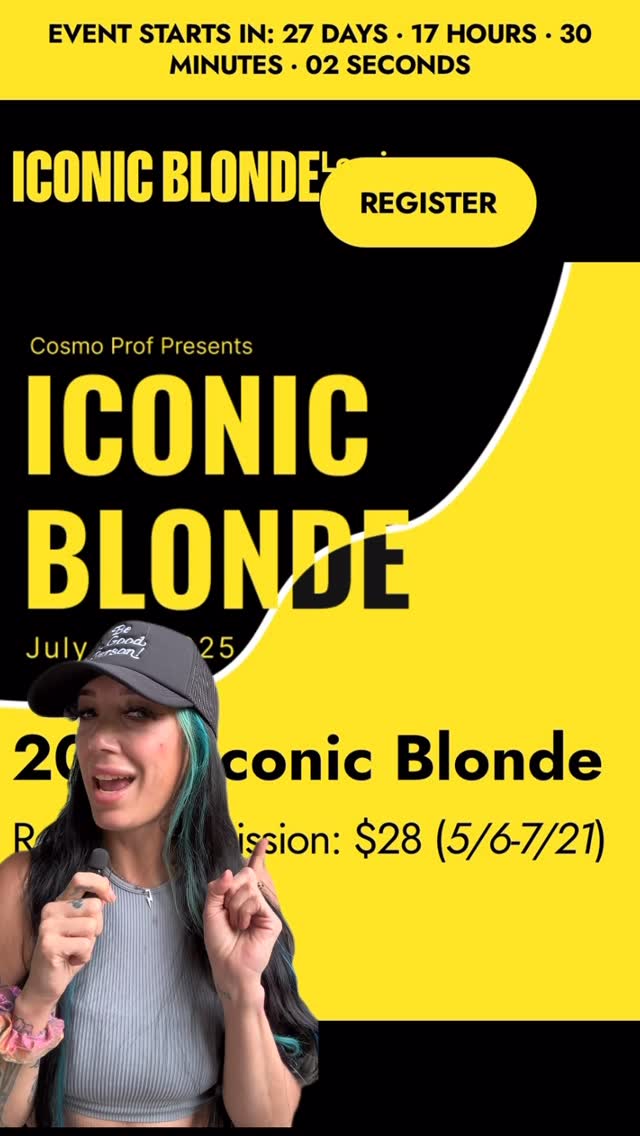 Instagram post by @mandaharsche for Cosmo Prof Beauty. Caption reads: Education from the comfort of your own home?! I’m....