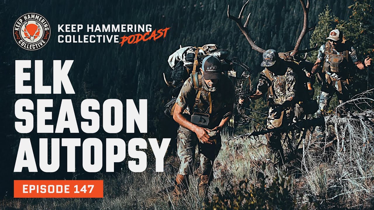 YouTube post by @cameronhanes for Montana Knife Company. Caption reads: Elk Season Autopsy | Keep Hammering Collective |....