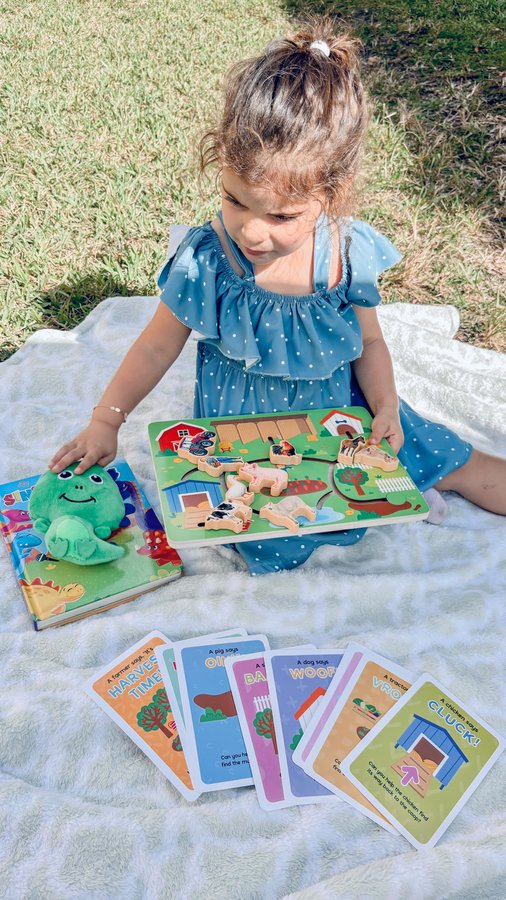 Instagram post by @julianandluca for Little Hippo Books. Caption reads: [...] learning and manual skills from....