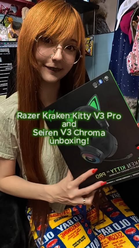 Instagram post by @pinksweets8 for Razer. Caption reads: Thank you @razer for sending me the Kraken Kitty....