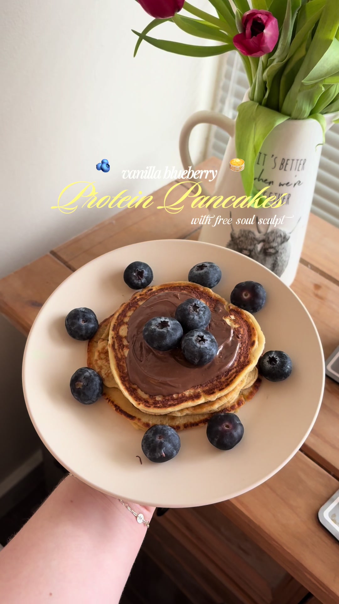 TikTok post by @333gracieleia for Free Soul. Caption reads: [...] with the vanilla protein powder from @Free....