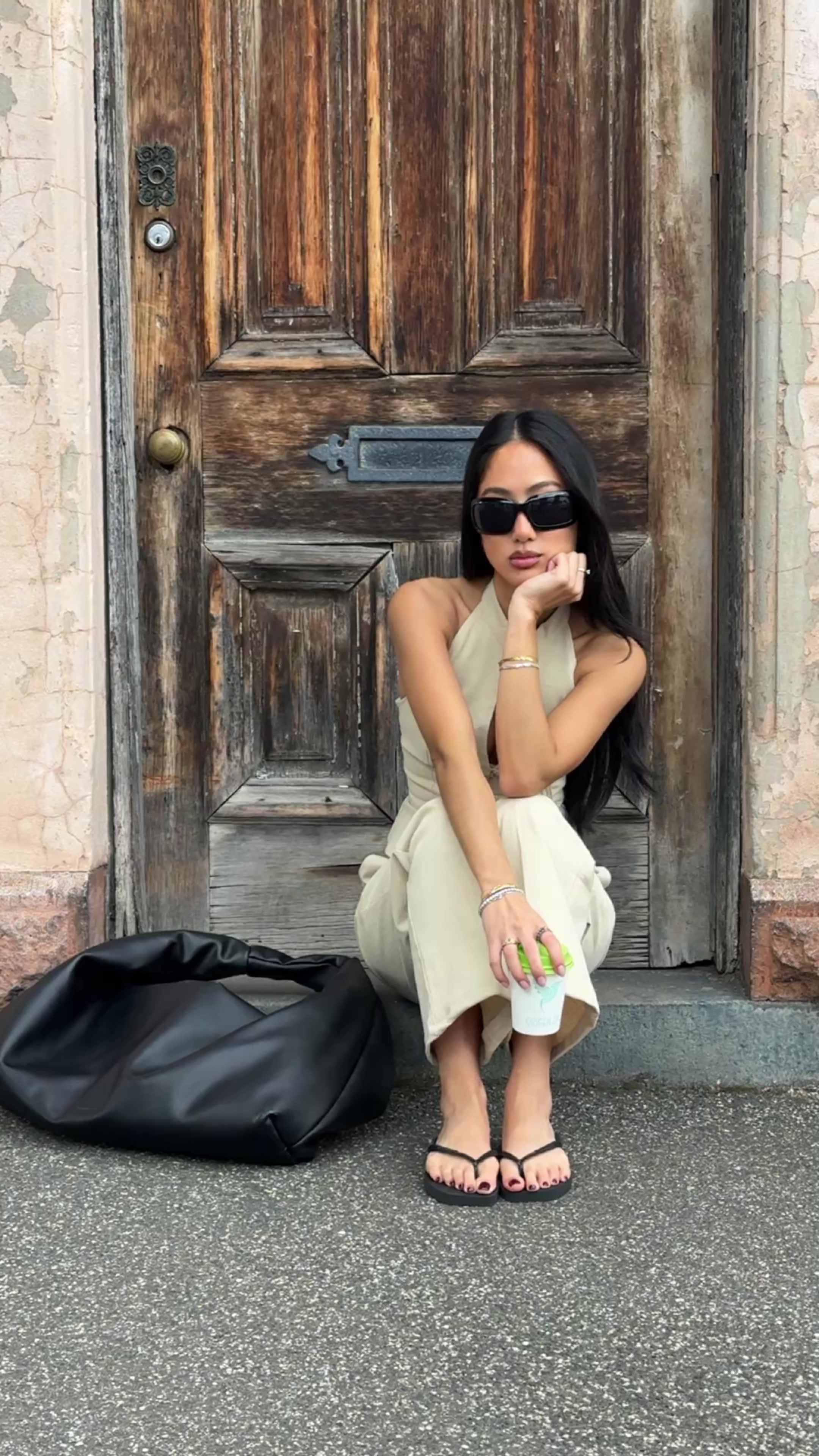 TikTok post by @emily..quach for Universal Store. Caption reads: [...] Just restocked Havaianas <3 @Universal Store....