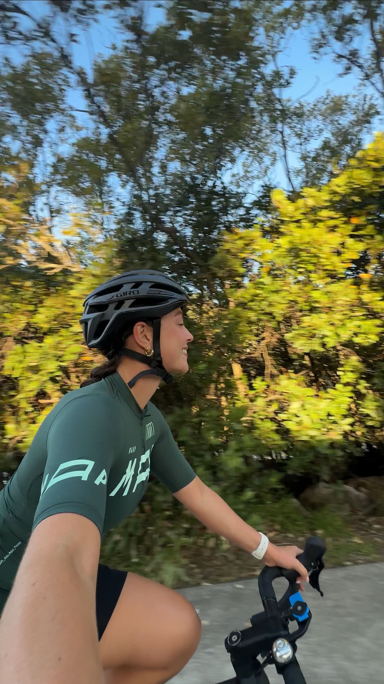 Instagram post by @caityviant for Blackmores. Caption reads: Back in the saddle after 6 weeks away and it feels....