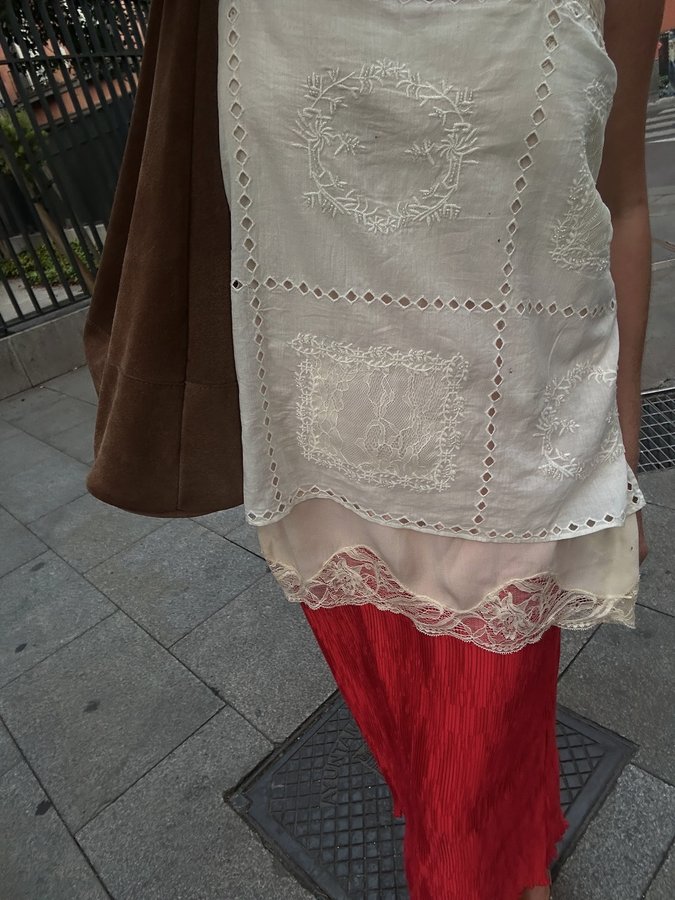 Instagram post by @maimy_pea for French Connection. Caption reads: Woweeeeee I thought girona was hot! Madrid is a....