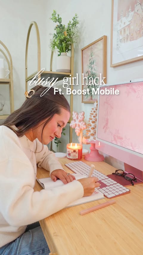 Instagram post by @juliakcrist for Boost Mobile. Caption reads: now THIS is a service I can get....