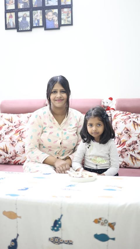 Instagram post by @vaibhavidwivedi for Country Delight. Caption reads: 🌅 Alarm hits, but this mom's got the glow-up game....