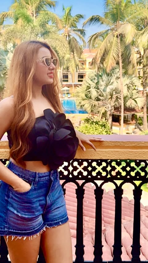 Instagram post by @samaira_bellasimo for Taj Hotels. Caption reads: Ocean views & room service moods ❤️‍🩹 The....