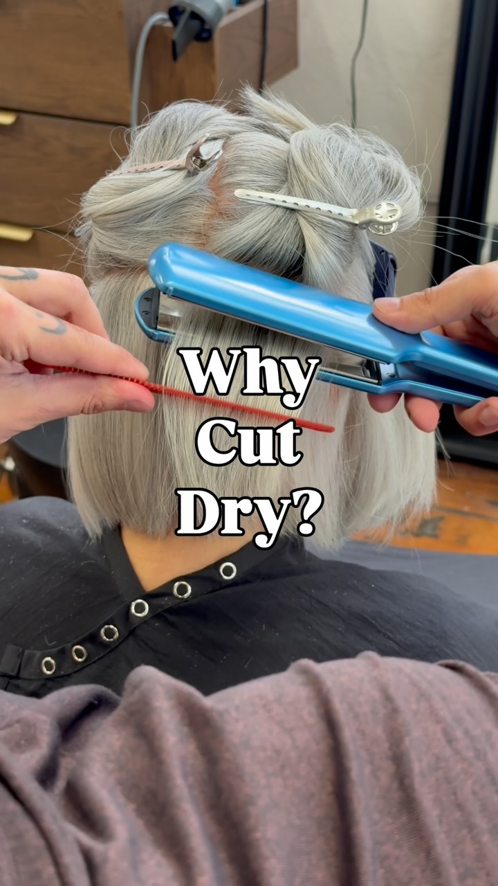 Instagram post by @jacobhkhan for BaBylissPRO. Caption reads: @babylissprousa iron to prep for this blunt bob!.