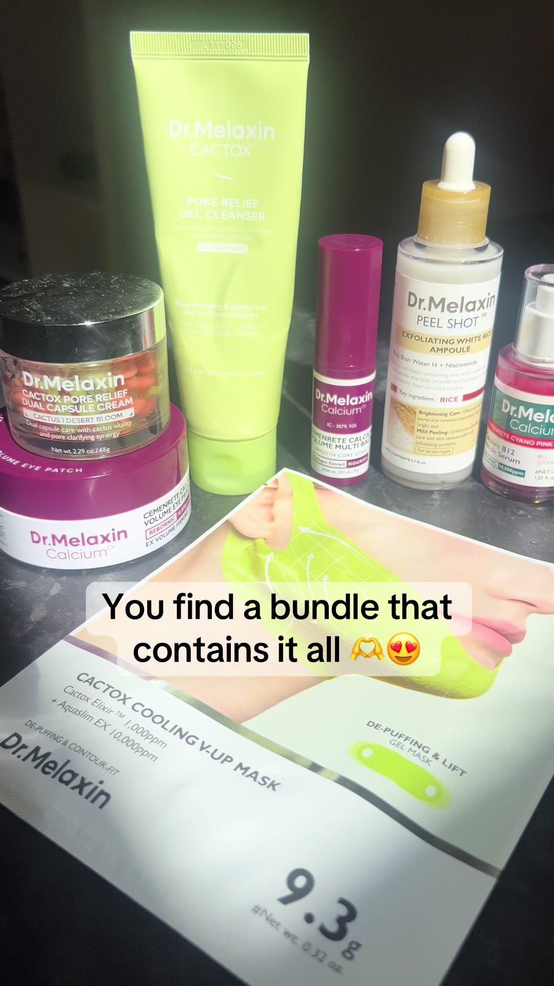 TikTok post by @rach_lang98 for Dr Melaxin. Caption reads: What a Bundle!!🫶😍 @Dr.Melaxin.