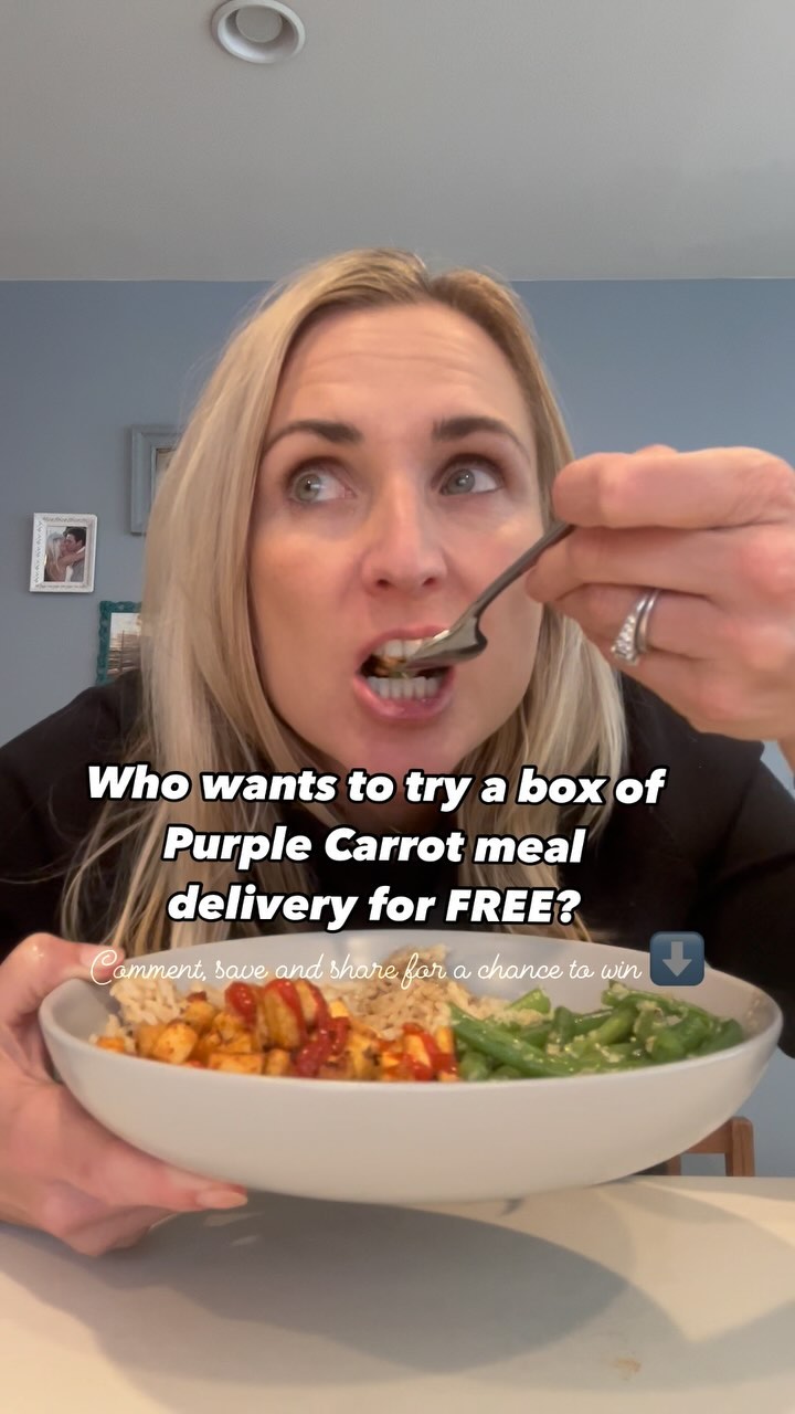 Instagram post by @vegan__af__ for Purple Carrot. Caption reads: This giveaway is closed !! Winner has been chosen.....