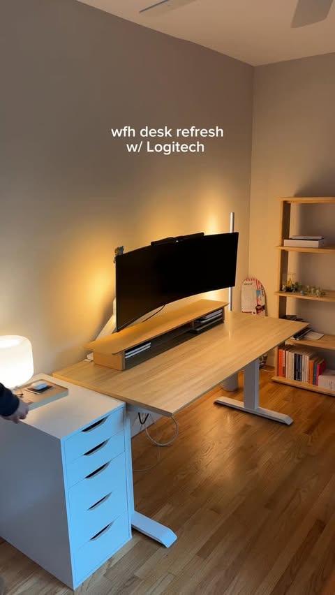 Instagram post by @lorenapplegate for Logitech. Caption reads: [...] honor of International Wellbeing Month....