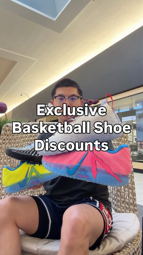 Instagram post by @dghoops for Foot Locker. Caption reads: [...] Up To 40% Off Link In Bio #Nike365 ➡️....