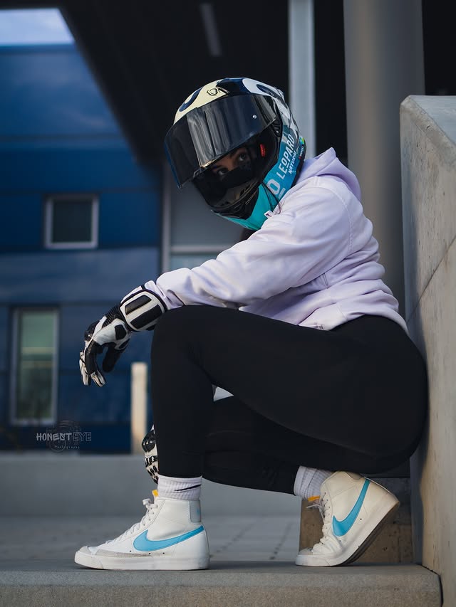 Instagram post by @honesteyephotography for RAVEN Moto. Caption reads: [...] but you can use that code for all your....