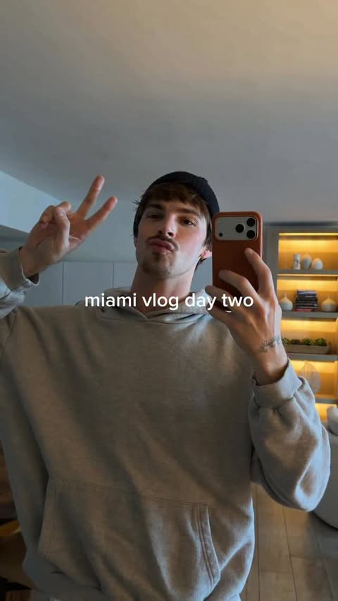 Instagram post by @ethangaskill for Airbnb. Caption reads: day two in miami with @airbnb #airbnbpartner....