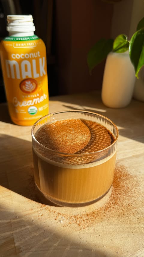 Instagram post by @lahbco for MALK Organics. Caption reads: [...] in 5 mins. I’ve been loving adding....