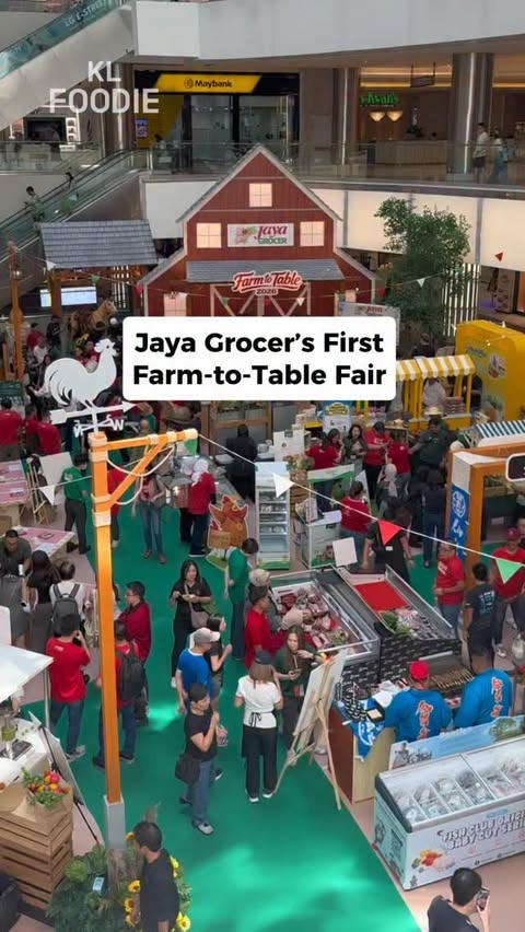 Instagram post by @jayagrocer for KL Foodie. Caption reads: Jaya Grocer First Farm-To-Table Food Fair now....
