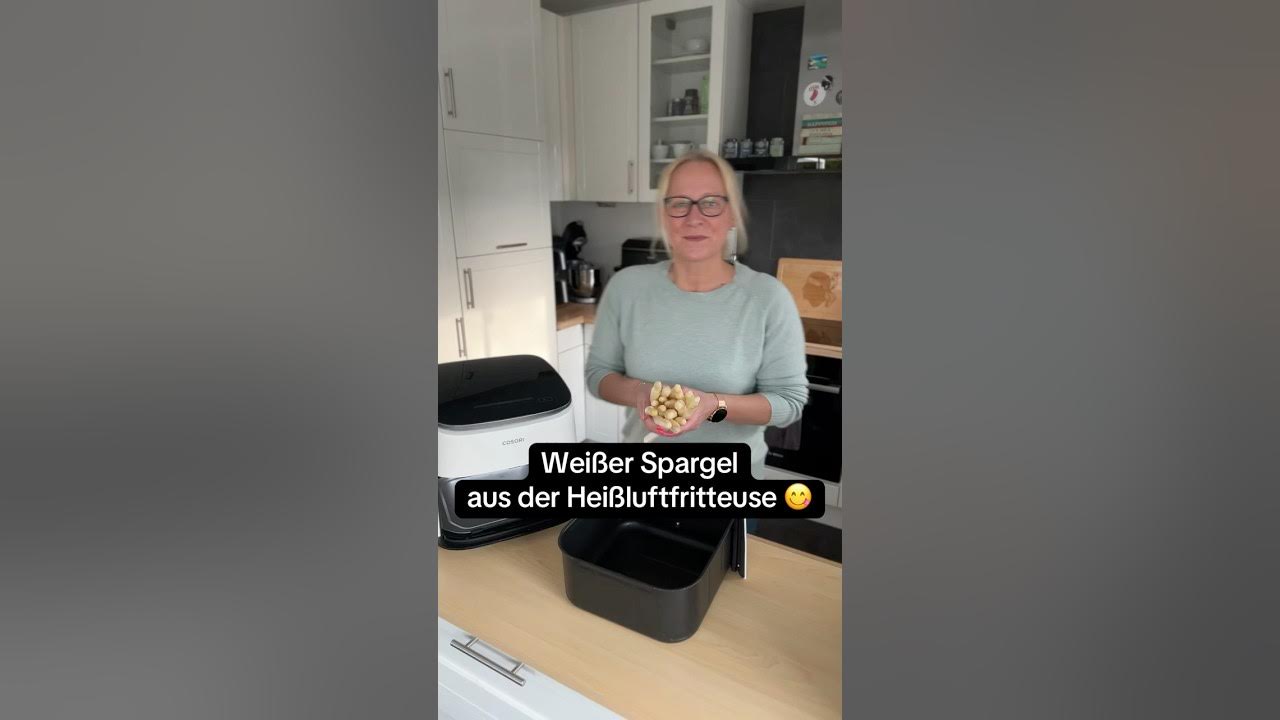 YouTube post by @MyHLF for COSORI. Caption reads: [...] aus dem Airfryer 🤍✨ Heute aus meiner....
