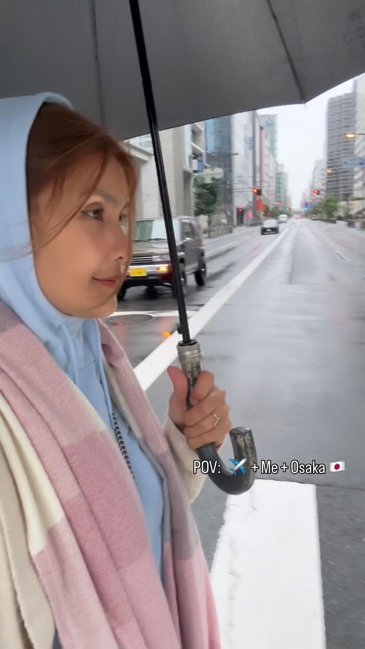 Instagram post by @adelinetsen for Universal Traveller. Caption reads: Vlog ✅From KL to Osaka ✈️
Landed in the land of....