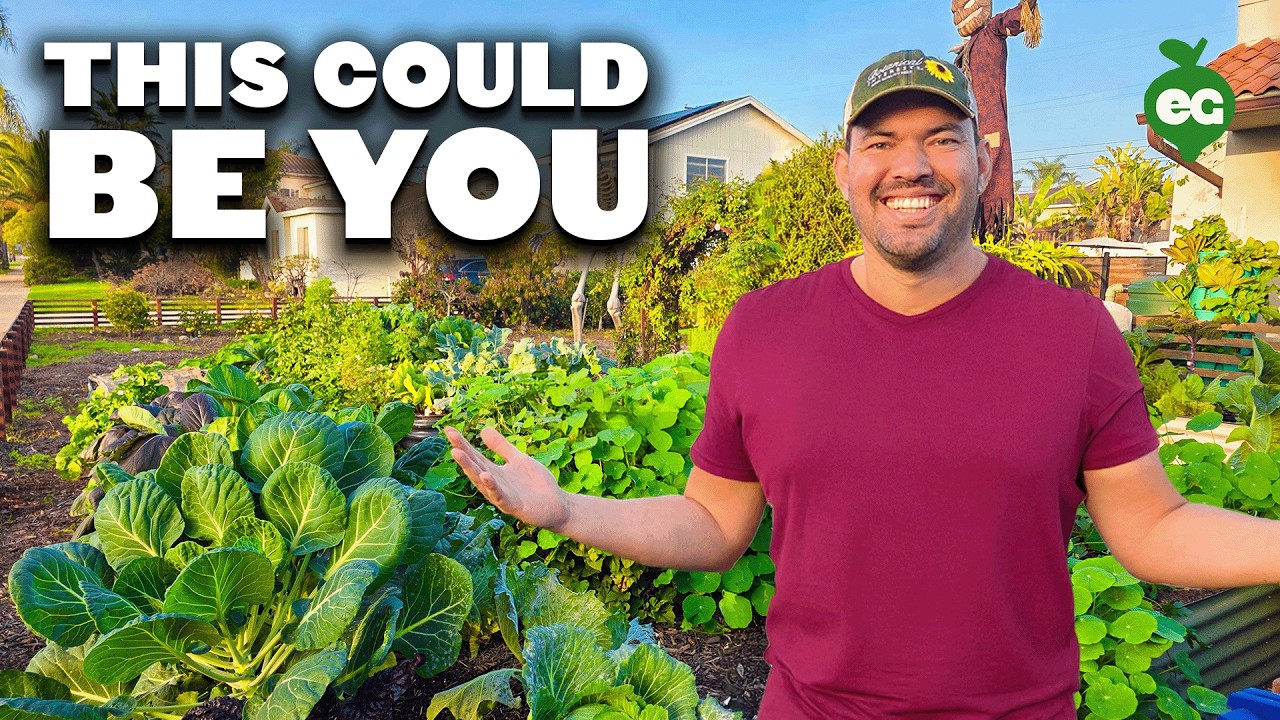 YouTube post by @epicgardening for Birch. Caption reads: Watch This If You Want To Grow Your Own Food in....