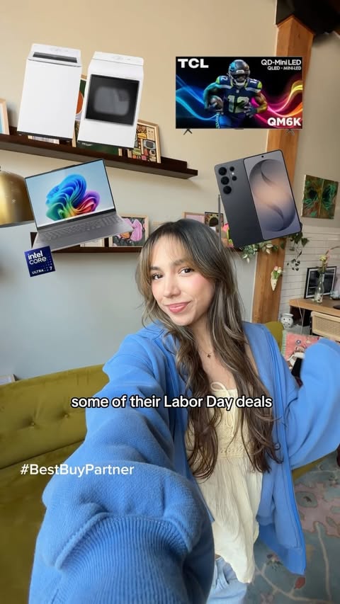 Instagram post by @thebeekid for Best Buy. Caption reads: #BestBuyPartner @BestBuy My top Labor Day Sale....