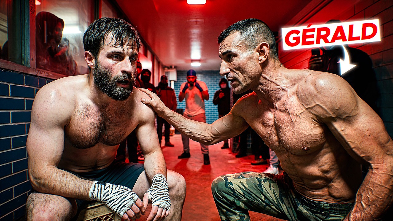 YouTube post by @HitTheRoad for Motion Array. Caption reads: GÉRALD REACTS TO MY FIGHT! (BRONX FIGHT CLUB) ft....