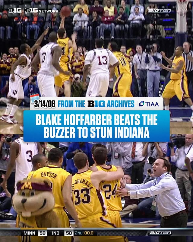 Instagram post by @b1gmbb for TIAA. Caption reads: HOFFARBER FOR THE WIN… 😱 📍 TIAA x B1G Archives.