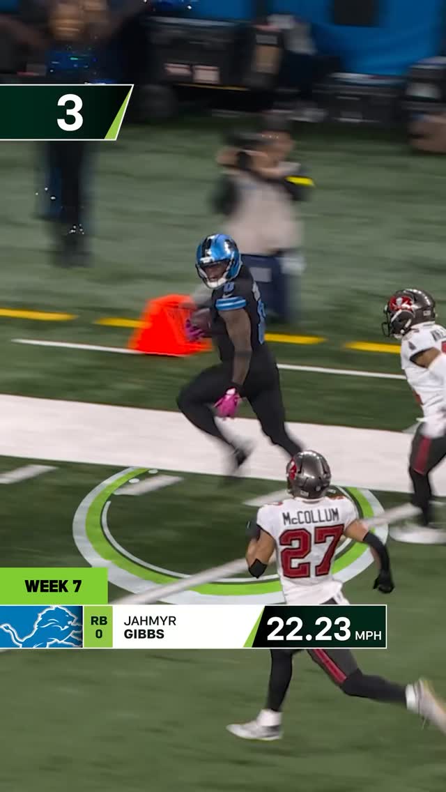 Instagram post by @nextgenstats for Amazon Web Services. Caption reads: Looking 🔙 at the fastest ball carriers from the....