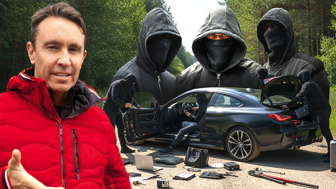 YouTube post by @MarkMcCann64 for carVertical. Caption reads: I HUNTED DOWN THE UK's MOST WANTED CAR THEFT GANG.