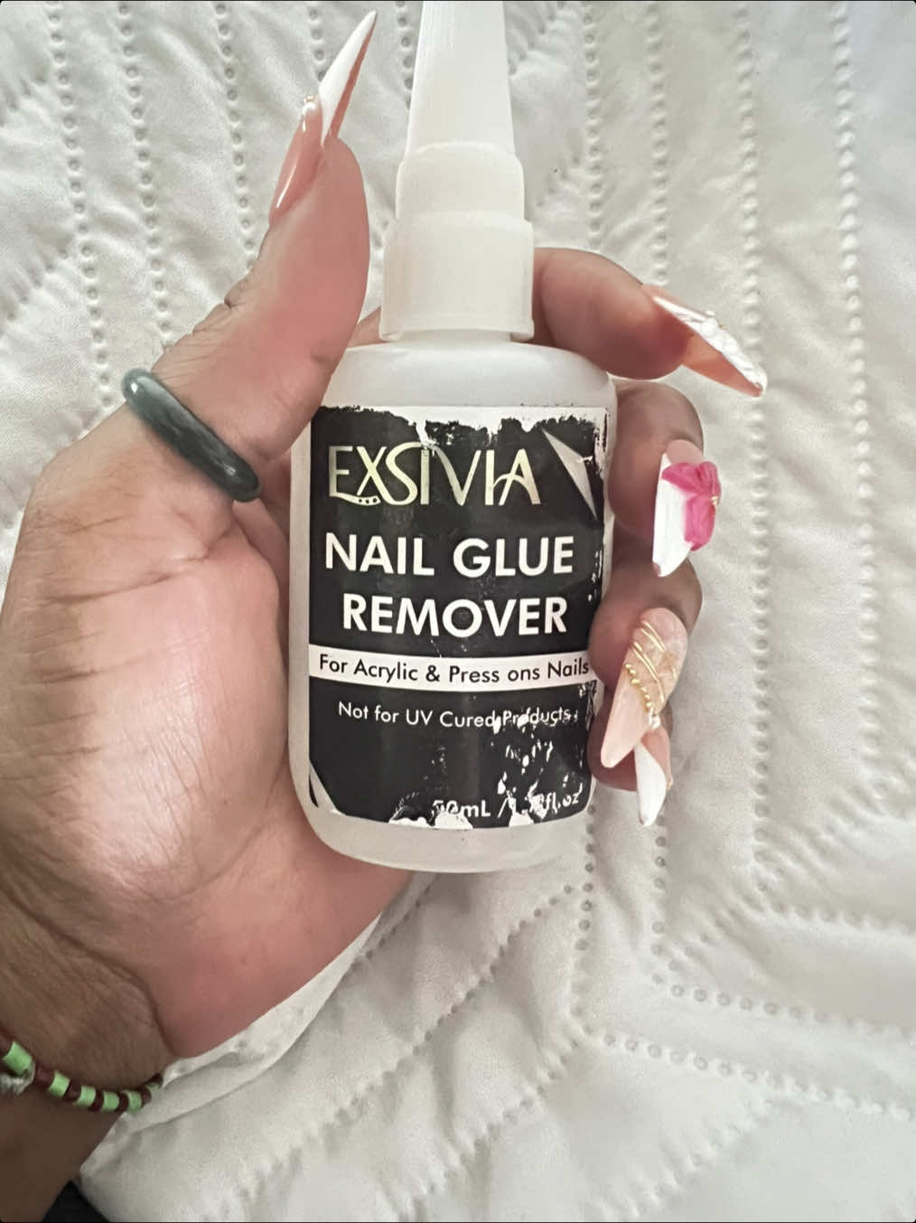 TikTok post by @cleancalmrelaxcleaning for Exsivia. Caption reads: [...] have your nails looking neat you need....