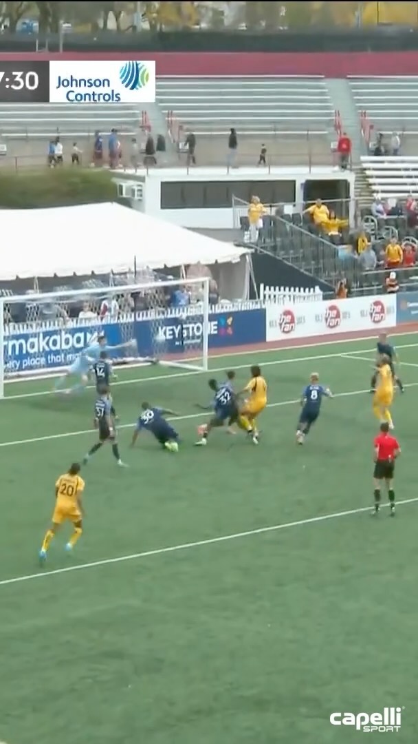 Instagram post by @rhodeislandfc for Capelli Sport. Caption reads: [...] BACK OF THE NET! #WickedGoodGoal |....