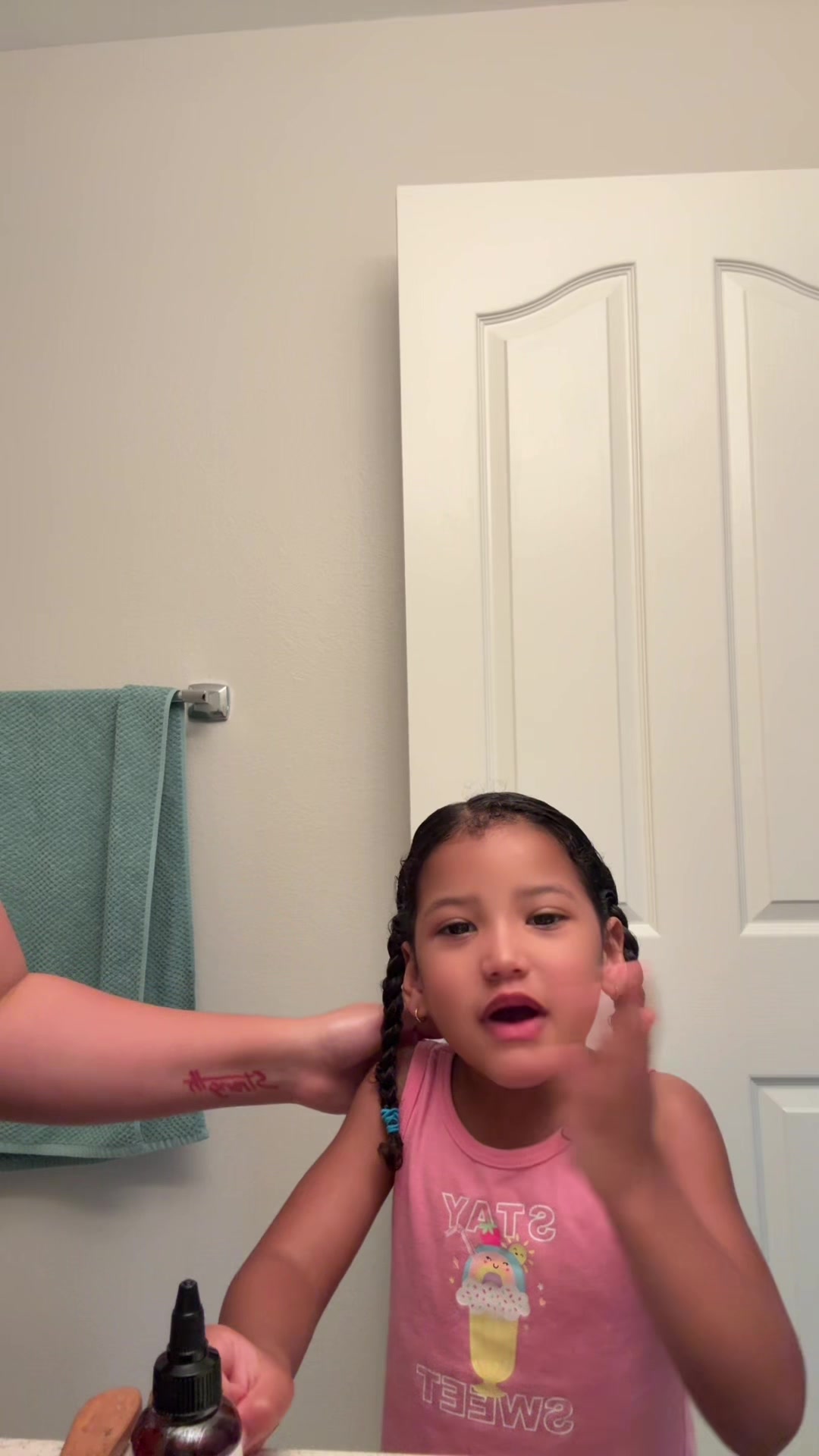 TikTok post by @latinastxar for Bask & Lather Co. Caption reads: @Bask and Lather Co look in my show case for both....