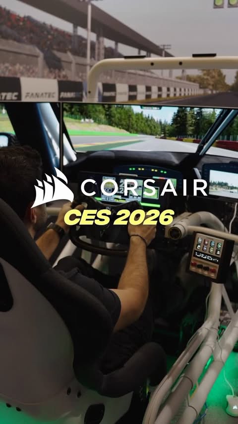 Instagram post by @realgivemchills for CORSAIR. Caption reads: Incredible new releases from @corsair and @elgato....