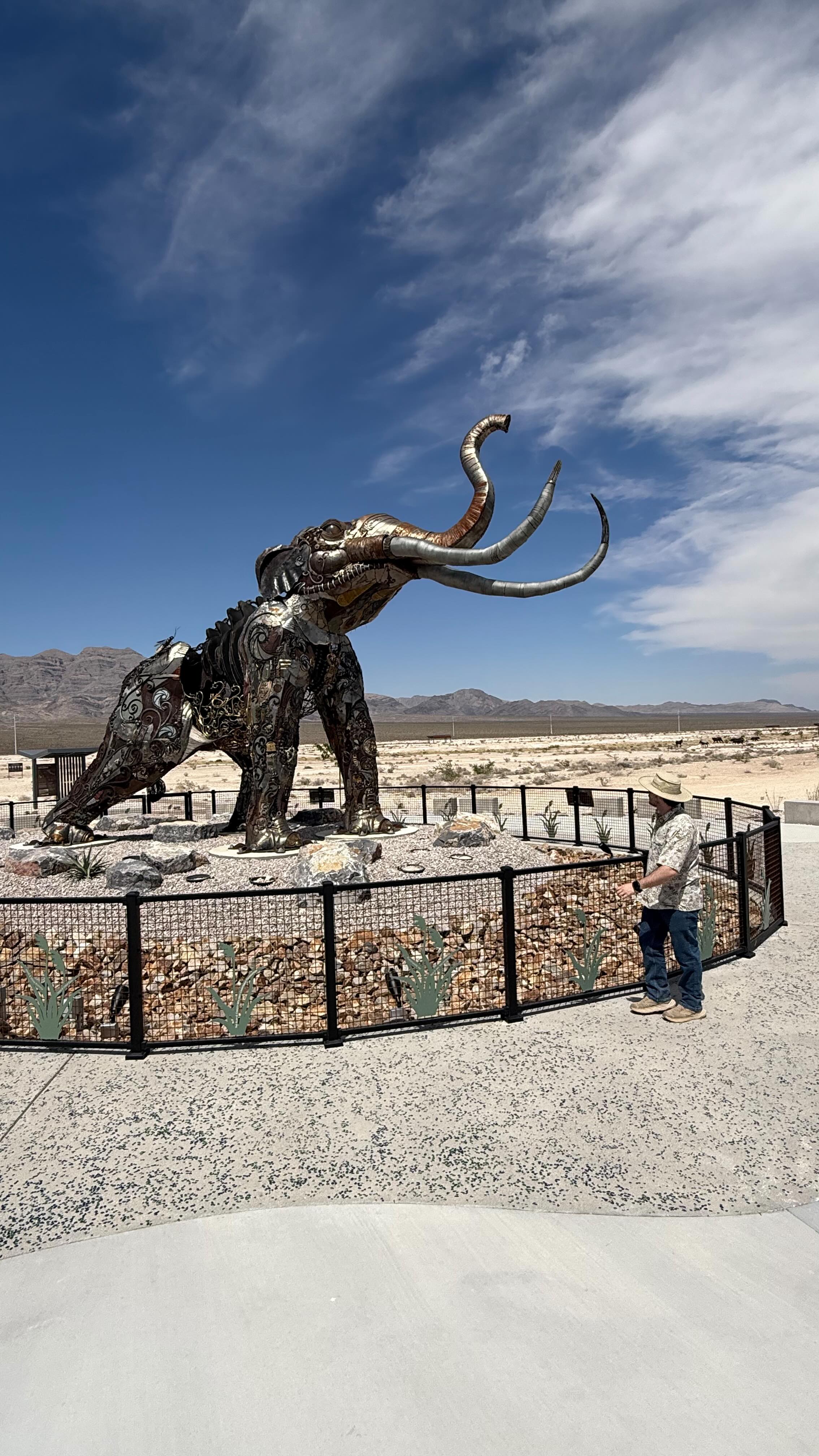 Instagram post by @duranosaur for Travel Nevada. Caption reads: @travelnevada and visit Ice Age Fossils State Park....