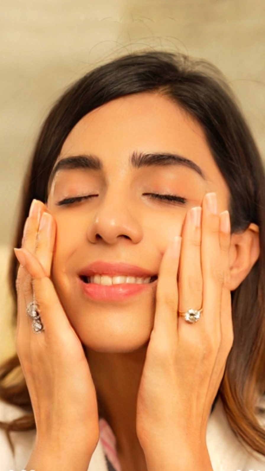 Instagram post by @bahaar_art for Ozone Signature. Caption reads: Dark circles? Fine lines? Dullness? Been there,....