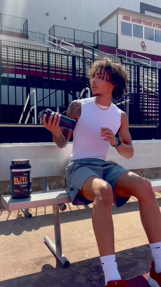 Instagram post by @x_thejulianm for 98Strong. Caption reads: [...] #protein #health #explore #track @98strong_.