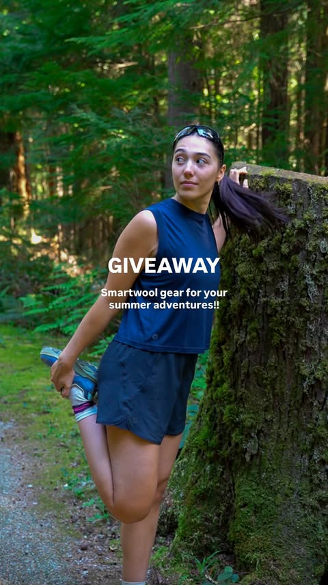 Instagram post by @everythingahnika for Smartwool. Caption reads: GIVEAWAY! @smartwool_canada and I want to get you....