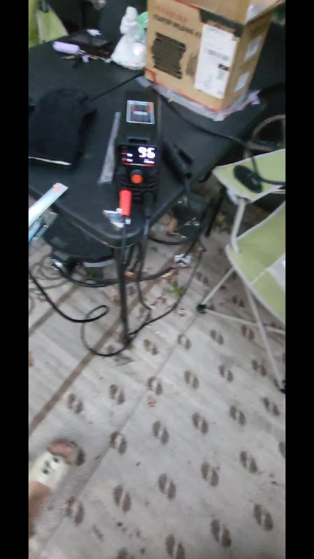 TikTok post by @naturesmonsta for YesWelder® Official. Caption reads: Awesome Stick welder by @YesWelder! #welder....