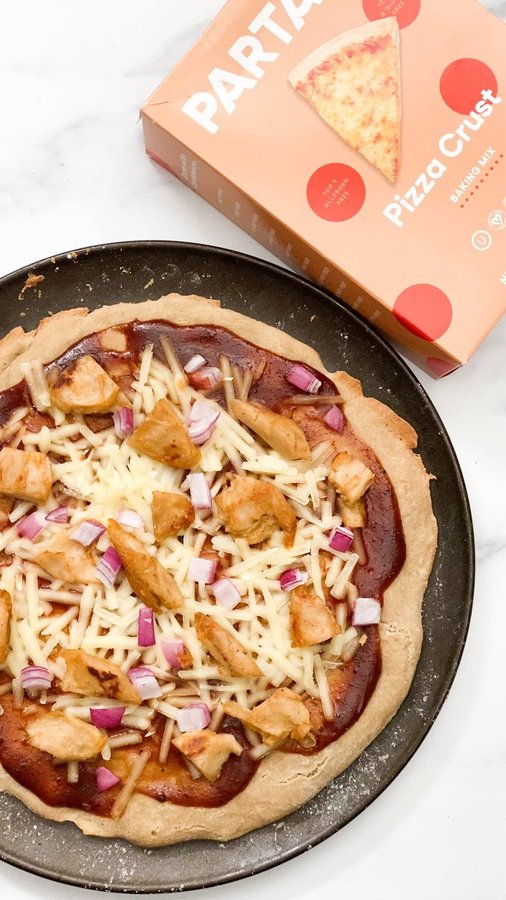 Instagram post by @plantbasedjane for Partake Foods. Caption reads: Did you know that May is allergy awareness month?....