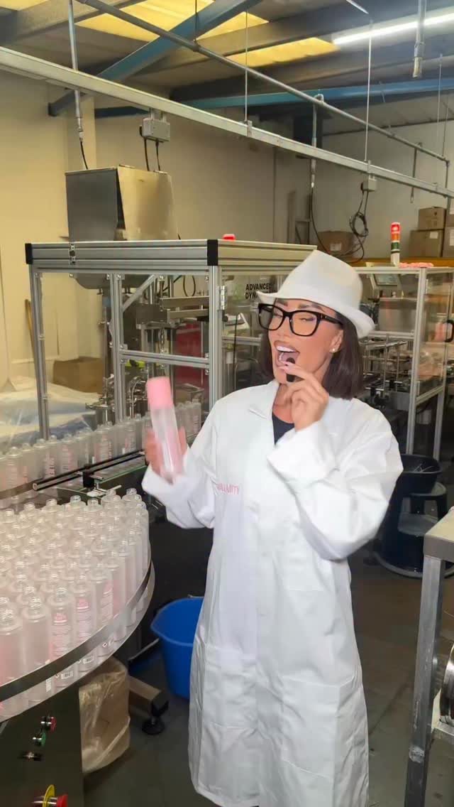 Instagram post by @prinny.d for Doll Beauty. Caption reads: How your new favourite brush cleaner is made… 🫧🧼.